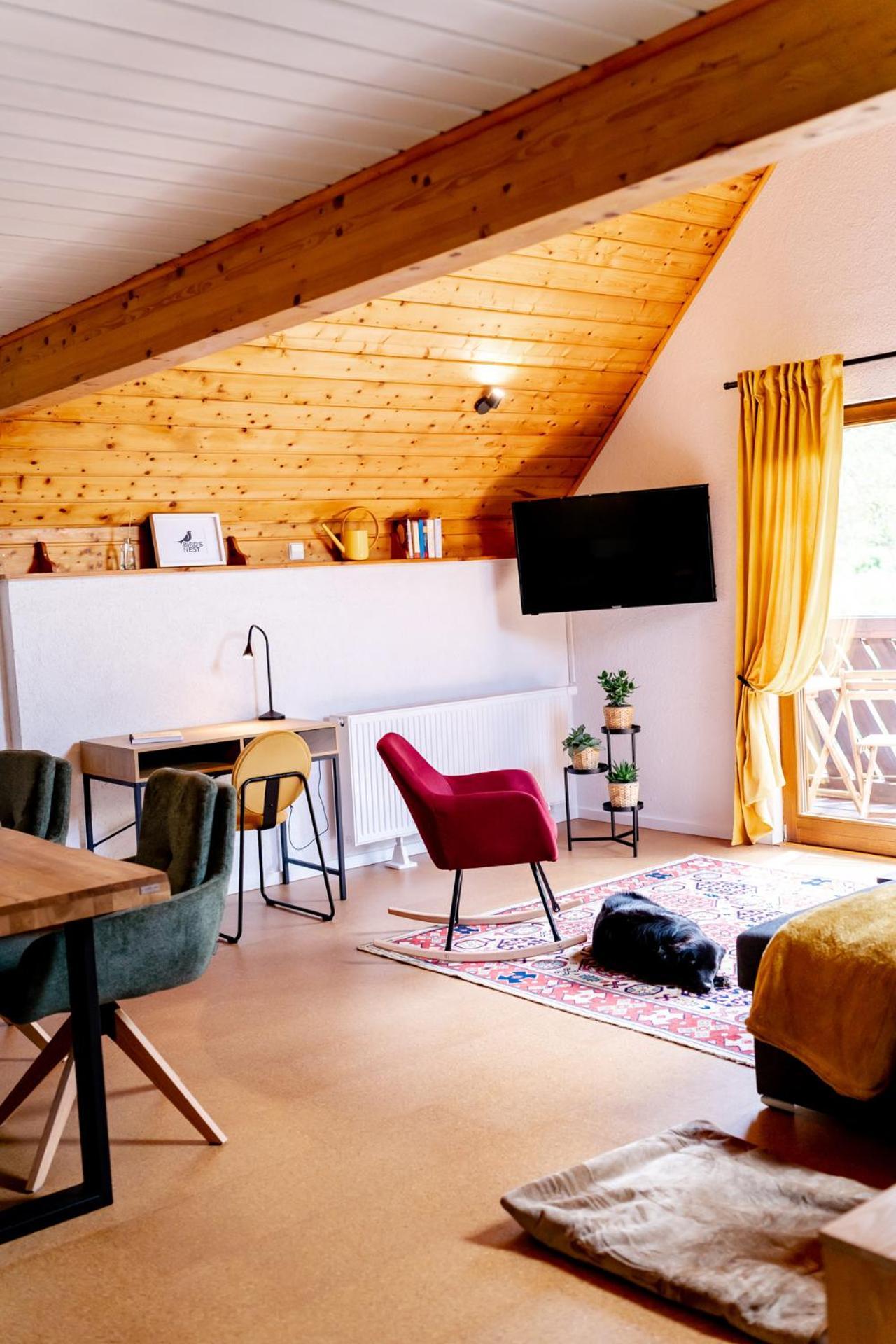 Birds-Nest Ferienwohnung Balkon Kaminofen Darstein Zewnętrze zdjęcie