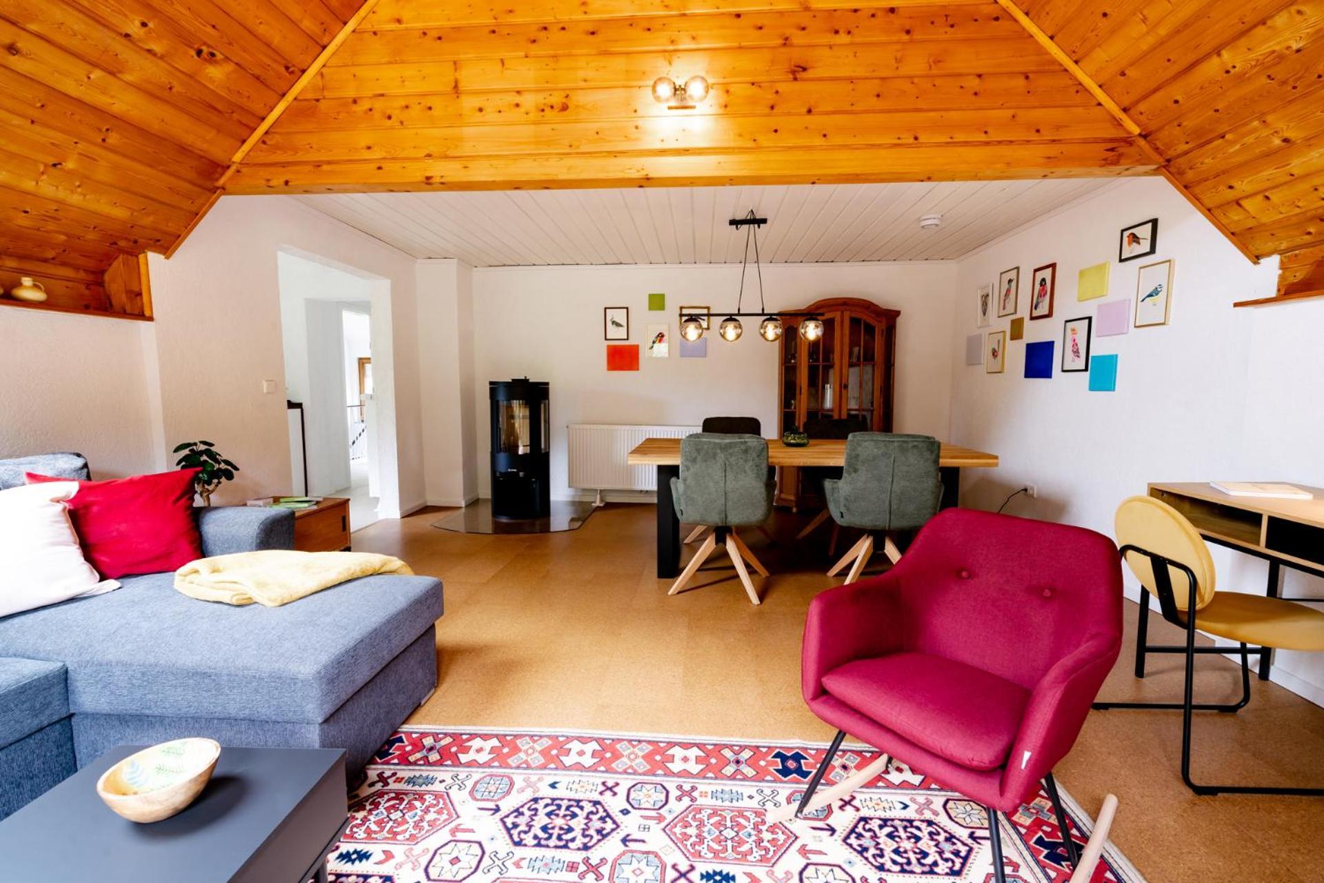Birds-Nest Ferienwohnung Balkon Kaminofen Darstein Zewnętrze zdjęcie