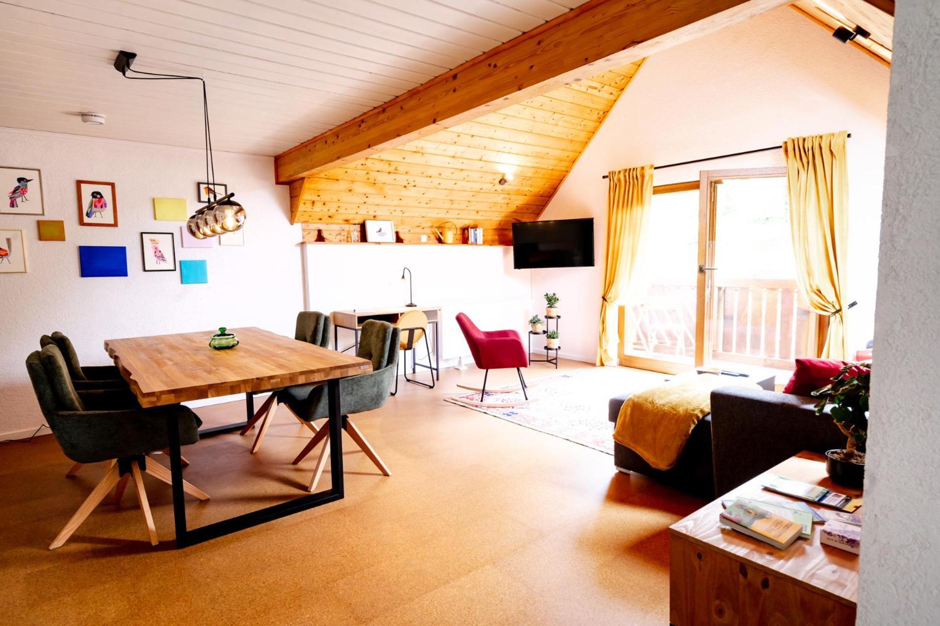 Birds-Nest Ferienwohnung Balkon Kaminofen Darstein Zewnętrze zdjęcie